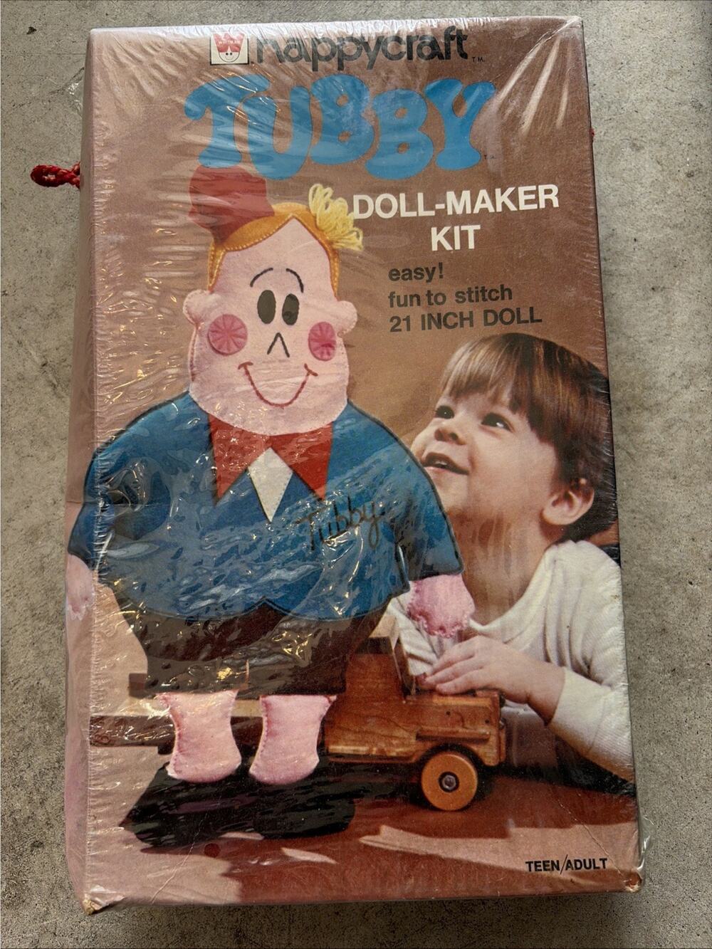 Vintage 1973 Whitman Happycraft Little Lulu TUBBY 21" Doll Making Kit NEW Sealed